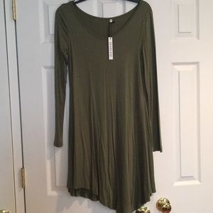 Women’s long sleeve casual loose t shirt dress